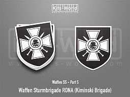 Kitsworld SAV Sticker - Waffen SS - Waffen Sturmbrigade RONA (Kiminski Brigade) 